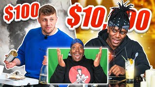 American Reacts To SIDEMEN $10,000 vs $100 MUKBANG