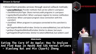 How to Analyze and Find Bugs in MacOS and iOS Kernel Drivers X Bai & M Zheng