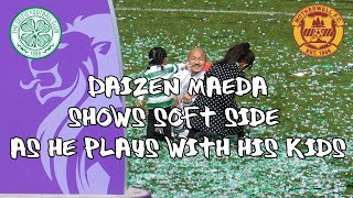 Celtic 6 - Motherwell 0 -  セルティック - 前田 大然  Daizen Maeda - Plays With His Family - 14 May 2022
