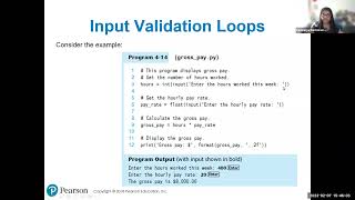 Ch406: Input validation Loops