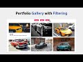 How To Create a Portfolio Gallery with Filtering and Effect - HTML, CSS & JavaScript