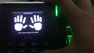 How To Set Lock in Zkteco K50 Attendance Machine Settings