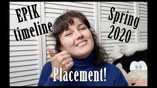 My EPIK Timeline Spring 2020 - Application to Placement