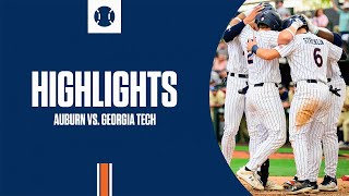 Auburn Baseball: Highlights vs Georgia Tech