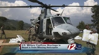 Nepal rescuers find 3 bodies near crashed US Marine chopper