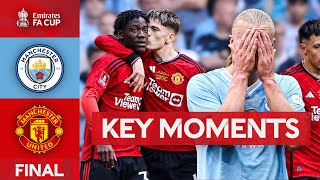 Manchester City v Manchester United | Key Moments | Final | Emirates FA Cup 2023