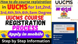 UUCMS COURSE REGISTRATION HOW TO DO COURSE REGISTRATION IN UUCMS#uucms#uucmscouse#ranichennamma#kud