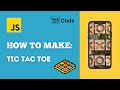 Javascript Beginner Tutorial - Make a TIC TAC TOE Game!