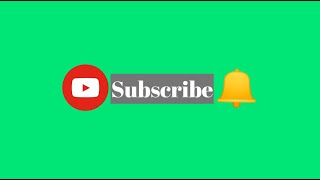 Free YouTube Subscribe Button Animation || Green Background || Free Download || No Copyright
