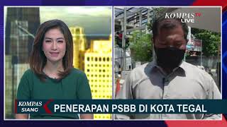 PSBB Tegal, Warga Nekat Jebol Beton Pembatas Agar Bisa Lewat