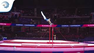 Mikhail KHUDCHENKO (RUS) - 2018 Artistic Gymnastics Europeans, junior qualification horizontal bar