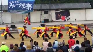 ＹＯＳＡＫＯＩみづま祭り【たまるくん会場】肥後荒尾さのよい踊り子隊