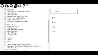 Search Filter in HTML CSS And pure Javascript