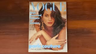 1988 April ASMR Magazine Flip Through: British Vogue w Christy Turlington, Linda Evangelista