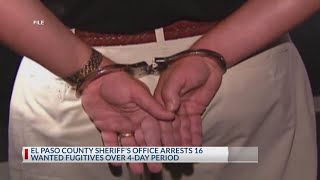 EPCSO arrests 16 wanted fugitives on criminal warrants