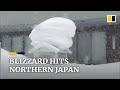 Trains and flights cancelled in Hokkaido from heavy snow in northern Japan