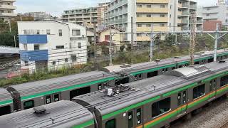 【４K映像】湘南新宿ライン　下り電車 Shonan-Shinjuku Line outbound train