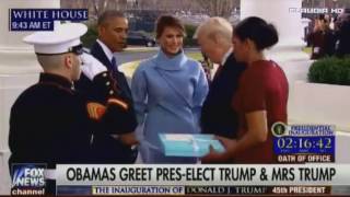Barack Obama Welcomes Donald Trump to the White House at Inauguration Day 1/20/17