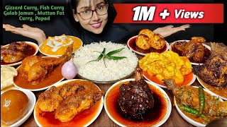 Eating Chicken, Bhuna Mutton, Egg Kalia, Fish Masala, Prawn | Big Bites | Mukbang | Asmr Eating