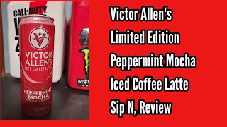 Victor Allen's Limited Edition Peppermint Mocha Iced Coffee Latte Sip N, Review