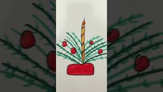 #PAVLE drawing###Drawing a Christmas decoration.✨️ 22st on 31st vlogmas.✨️