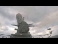 navy ciws gun system locks onto incoming aircraft