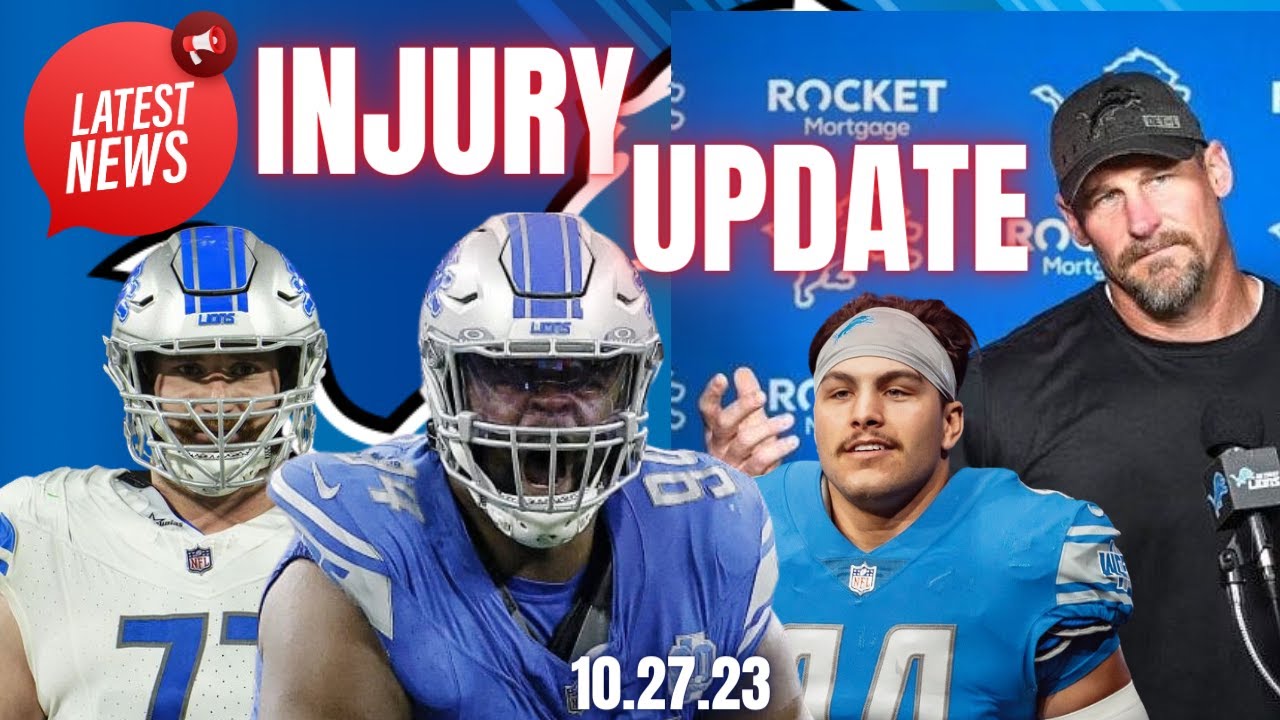 Big News For The Detroit Lions Injury Report Vs The Raiders - YouTube