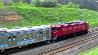 ED75 758＋205系 配給列車 配9146レ（J-TREC入場）