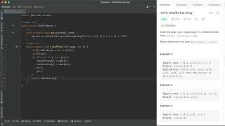1470. Shuffle the Array || LeetCode 1470 || Java Solution