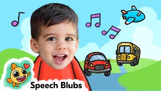The Train Song + Car Song, Tractor Song | Learn First Words | Nursery Rhymes | Speech Blubs