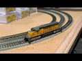 azl 64200 1 union pacific sd40 2 locomotive 3707 test run at z.scale.hobo 09.24.2024