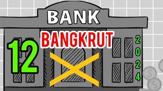 12 BANK INDONESIA BANGKRUT | Tutup Hingga Di Cabut Ijinnya 2024