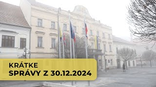 Krátke správy z 30.12.2024