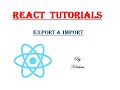 ES6 Modules Import Export in React JS | How to import and export modules