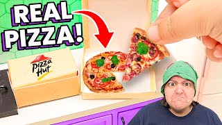 I Try REAL Miniature Cooking Pizza Hut & Fries