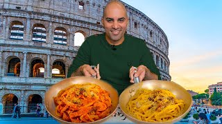 72 Hours Eating ITALIAN FOOD in Rome - CARBONARA + PIZZA - Italian street food tour in Rome, Italy