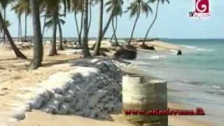 Coastal erosion in Munai, Kalmunai