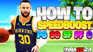 HOW TO SPEEDBOOST CONSISTENTLY WITH ANY BUILD IN NBA 2K24!! (AFTER PATCH 1)