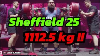 Jesus Olivares totaled 1112.5 kg at Sheffield 25!!!