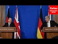 UK PM Boris Johnson And German Chancellor Olaf Scholz Hold Press Briefing