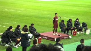 2012.1.21 ヴィッセル神戸2012シーズン新加入選手お披露目会 奥井選手