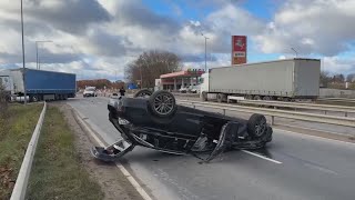 Tragiškos avarijos Vilniuje vaizdai: neblaivus BWM vairuotojas atsitrenkė į vilkiką