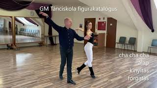 GM Tánciskola figurakatalógus - cha cha cha 2 - alap, kinyitás, forgatás