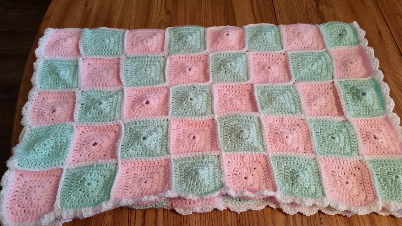 How To Crochet A Granny Square - Baby Blanket Project Part 1 - YouTube