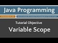 Learn Java Programming - Introduction to Variable Scope Tutorial