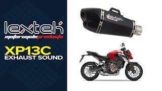 Lextek XP13C Exhaust Sound: Honda CBR650F (14-18)