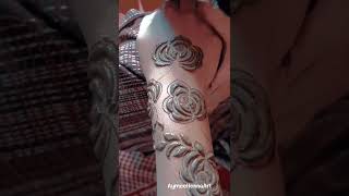 very easy rose tutorial #aymeehennaart #mehndidesigns #mehdi #henna #bridalmehndi #shorts