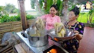 Ăn Cháo vịt gỏi chuối cây miền tây siêu ngon ở quê nhà Phan Diễm