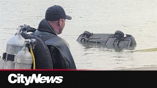 4 vehicles, including school bus, found in Fraser River