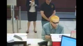 RAW VIDEO: Bank robbery suspect caught on tape